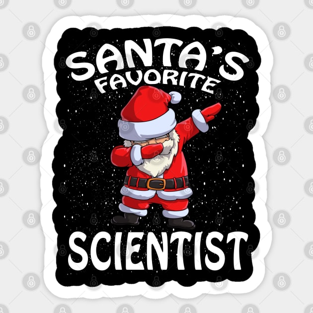 Santas Favorite Scientist Christmas Sticker by intelus